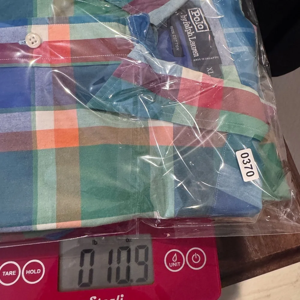 Polo by Ralph Lauren Men's Colorful Plaid‎ Shirt, Size XL